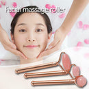 Double Heads Facial Massage Roller Jade Stone Body Skin Relaxation Lifting Tool