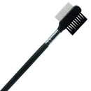 Steel Eyebrow Eyelash Dual-Comb Extension Brush Metal Comb Makeup Tool 3C