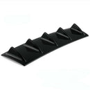 Shark Fin 5 Wing Lip Diffuser 23"x 6" Rear Bumper Chassis Black ABS Univer e Bj
