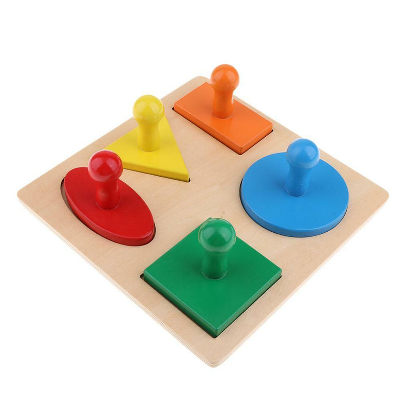 Montessori Puzzle Board, Geometric Shape Learning, Kids Early Education Toys
