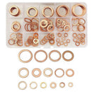 Solid Copper Washers Set Ring Gasket Sump Oil Plug Seal Fastener Accessory New