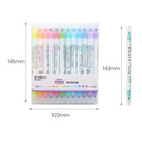 12pcs Marker Pens Soft writing Headed Fluorescent Pen Art Highlighter Drawing ME