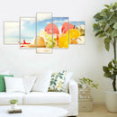 5pcs 5D DIY Full Drill Diamond Painting Beach Cross Stitch Mosaic Kit Decor