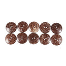 10 Pcs Coconut Shell Buttons Sewing Scrapbooking Brown Round 2 Holes 5cm Di I5C3