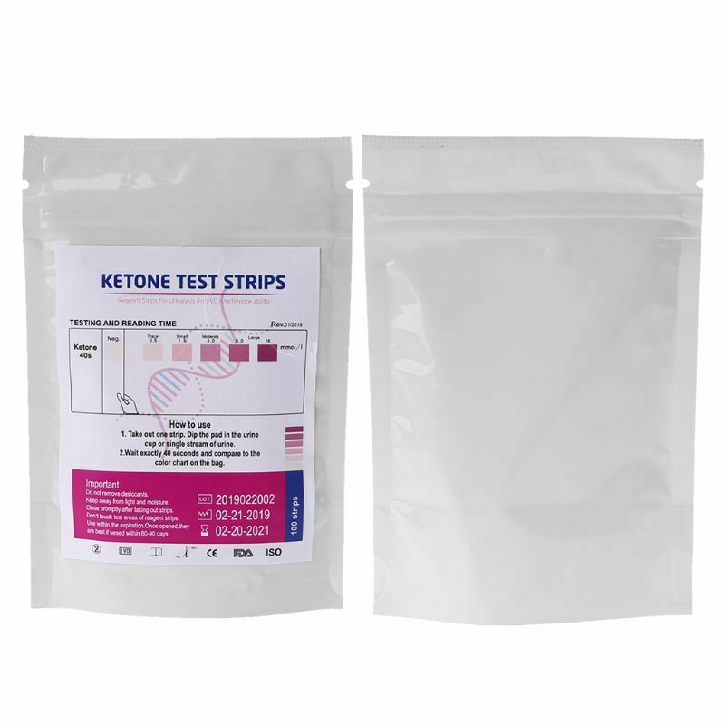 1 Set 100pcs URS-1K Test Strips Ketone Test Urine Anti-vc Urinalysis Fast Test