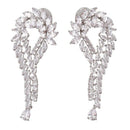 Water Drop Earrings Luxury Cubic Zirconia Cz Unique Curve Big Long Fashion