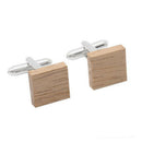1Pair Wooden Brass Square Cufflinks Party/Casual/Fashion Gift Mens Accessory