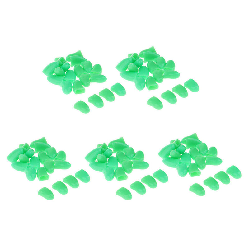 100Pcs Soft Nail Caps for Lovely Pet Dog and Cat Paw Control Green XL