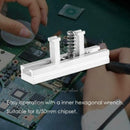 Metal Directly Heated BGA Reballing Station Stencil Template Holder Jig + Wrench
