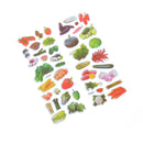 5 Sheets Various Vegetables Bubble Stickers Cartoon Scrapbooking Stickers FT