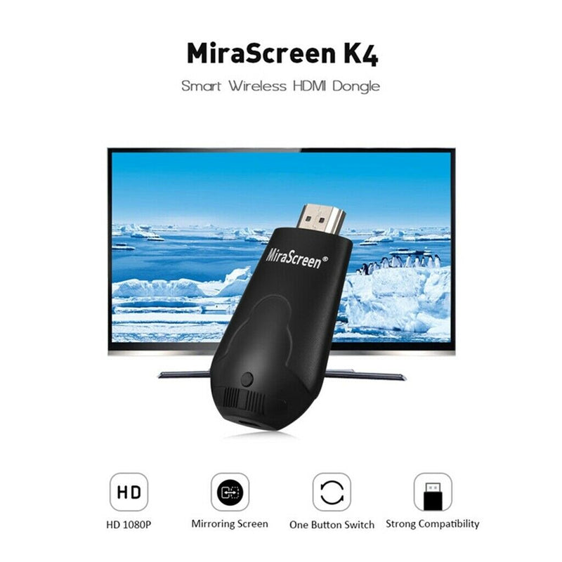 4 K Wireless WiFi Display TV Dongle Receiver Adapter for Android 1080P