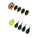2 Sets Carp Fishing Feeder Set Lead Sinker Fishing Bait Cage & Method Mould