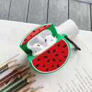 Small Watermelon Pattern Silicone Protective Case Shockproof Cover for Airpods