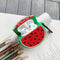 Small Watermelon Pattern Silicone Protective Case Shockproof Cover for Airpods