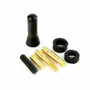 Black Carbon Fiber Screw Aluminum Car SUV Radio AM / FM Aerial Antenna Universal
