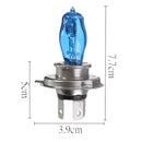 1 PAIR H4 HEADLIGHT GLOBES CAR LIGHT BULBS 6000K 100/90W 12V XENON SUPER FT