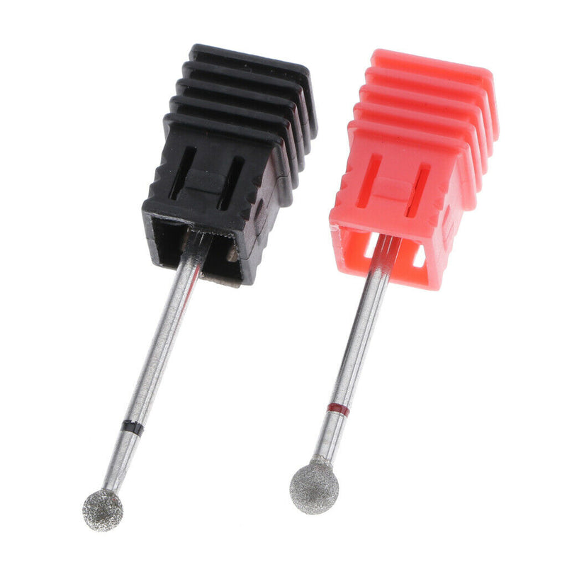 2x Nail Drill Bits Carbide Rotary Burr Set 3/32 inch (2.35mm) Shank for DIY Nail