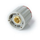 5 x Volume Control Rotary Knobs Red for 6mm Dia. Knurled Shaft Potentiometer