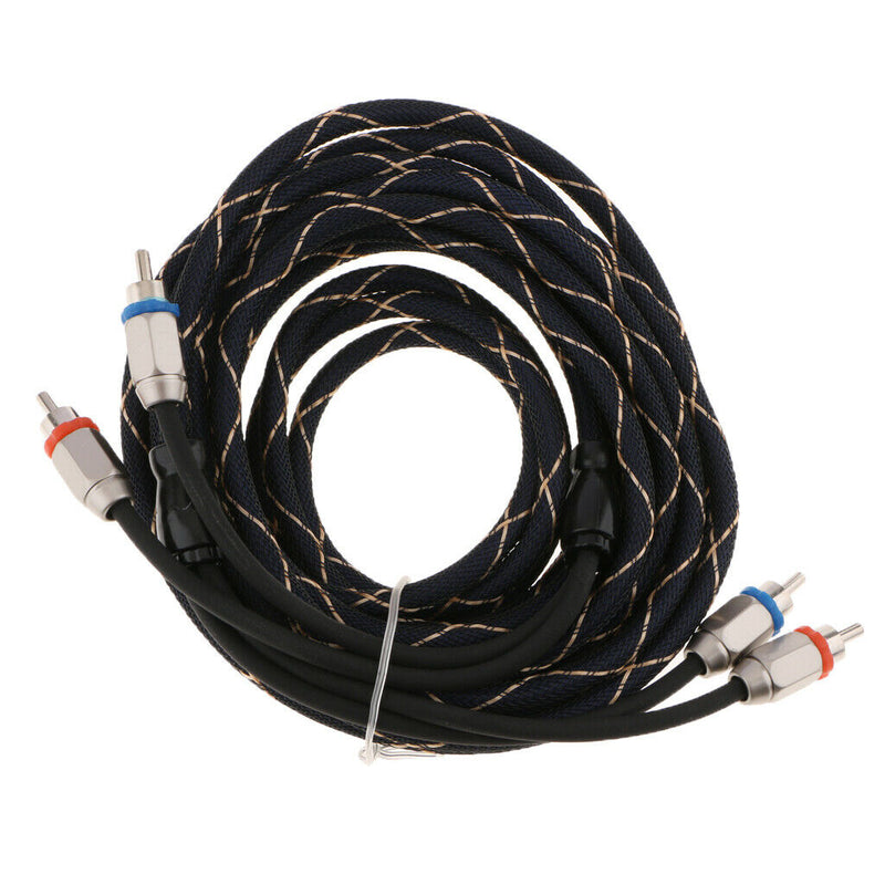 2RCA Male to 2RCA Male Plastic Shell Stereo Audio Cable, RCA Cable - 4.5m