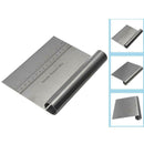Stainless Steel Pizza Dough Scraper Cutter Kitchen Pastry Cake Tool Scale