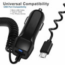 Auto Fast Charging Car Charger with Retractable Cable Phone Charger USB Wit U4Y7