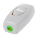 4 Pcs AC 250V White Plastic In-Line Cord Light Switch L1Z6