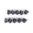 10PCS a lot Flashlight Torch Part Round Push Button Switch Black   OZ