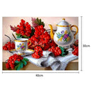 5D DIY Teapoy Fruit Full Drill Diamond Painting Cross Stitch Embroidery Kit