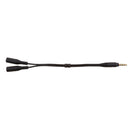 Portable 2.5mm to 3.5mm M/F Jack Adapter and 3.5mm Dual Audio Adapter Cable