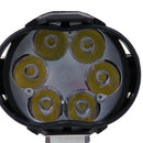 1Pc 6-LED White Motorcycle Car Headlight Spot Light DRL Driving Fog LampsBD3C