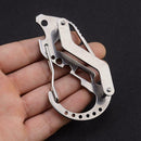 Outdoor Survival Camping EDC Multi-Tool Gear Carabiner Keychain Holder Climb