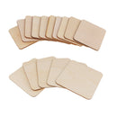 15x Wooden Square Shape Unfinished Wood Craft Blanks Squares DIY 50 /120mm