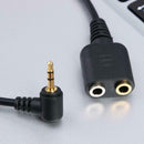 2.5mm Plug to 3.5mm Headphone+Mic Jack Adapter Cable for Panasonic Phone