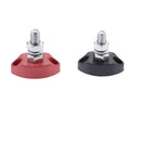 2pcs M6 Red & Black Junction Block Power Post Set Stainless for Marine RV