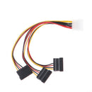 4pin IDE to 3 Serial ATA SATA Power Splitter Extension Cable Connectors Comp.kz
