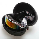 Zipper EVA Shockproof Waterproof Ski Glasses Carrying Case Eyewear Box