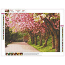 5D DIY Full Drill Diamond Painting Flowers Path Cross Stitch Embroidery Kit