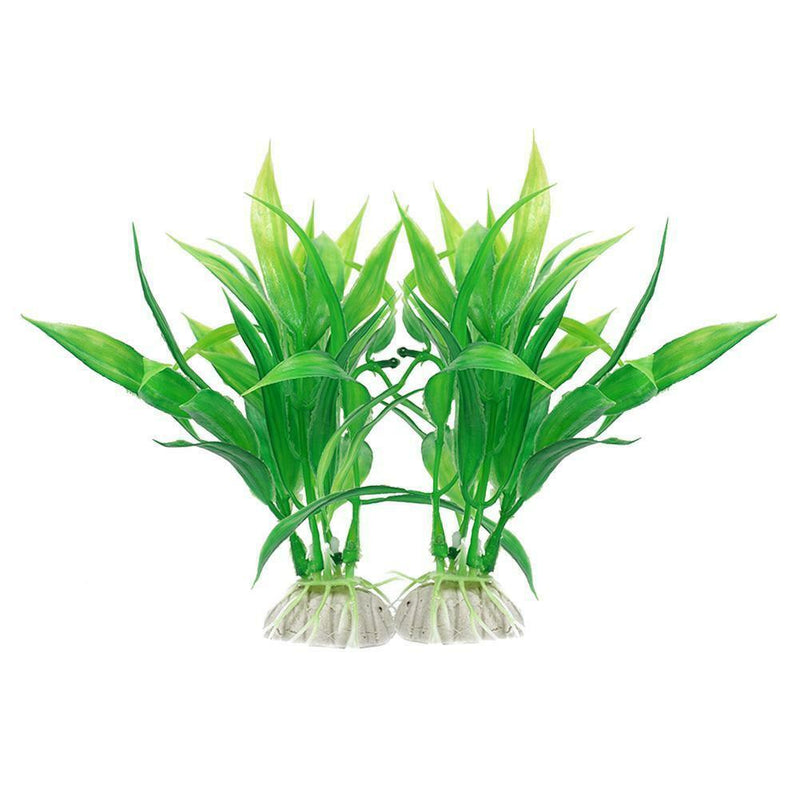 Water Grass Green Plant Ornament 15cm For Aquarium Fish Tank Artificial Supplys