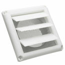 Plastic Air Vent Grille Cover 3 Gravity Flaps Wall Ventilation Grille With Net