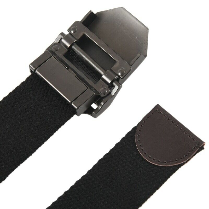 Men's Extra Long Army Zip Canvas Belt with Slider Buckle R4H3