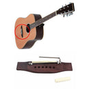 Rosewood Guitar Bridge Adjustable Shaft Saddle Nut Set For Folk Acoustic Guitar