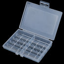 Transparent Hard Plastic Case Battery Storage Case Holder Storage Battery  BX