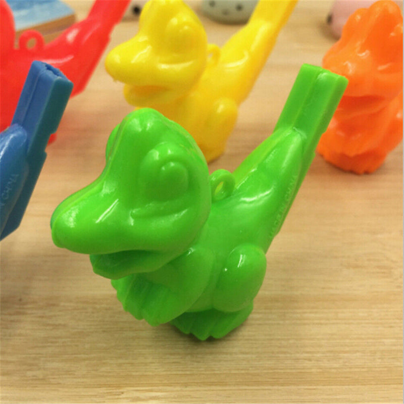 2x Cartoon Dinosaur Instrument Water Whistle Kids Educational Toys X-mas KQMO