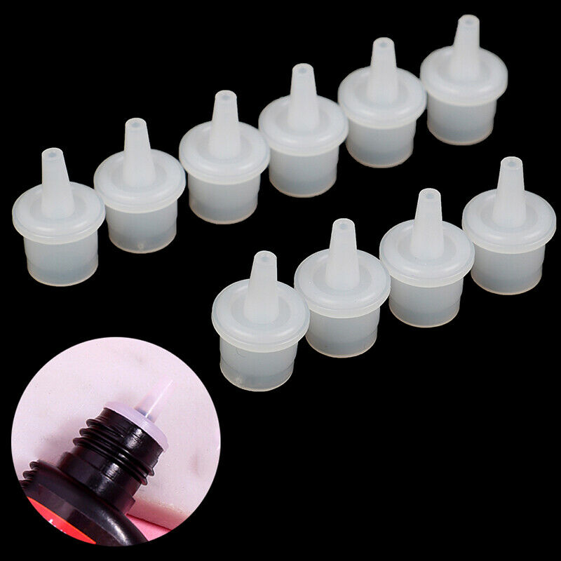 10pcs Eyelash Glue Replacement Bottle Mouth Head Convenient Extended Glue T Ew