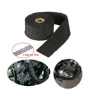 Exhaust Manifolds Fiberglass Heat Wrap Tape Thermal Wrap Black 1.5'' X 5M & Ties