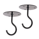 Ceiling Hooks Cup Hook Holder Hanger ,Black , 2Pack
