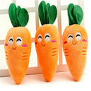 Cute Carrot Plush Chew Squeaker Cute Puppy Pet Supplies Sound Squeaky Dog Toys