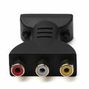 HDMI Male to 3 RCA Female Composite AV Audio Video Adapter Converter for TV  Del
