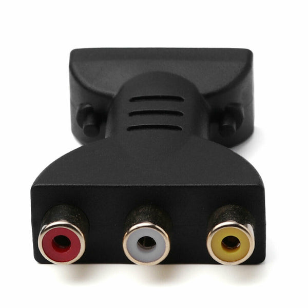 HDMI Male to 3 RCA Female Composite AV Audio Video Adapter Converter for TV  Del