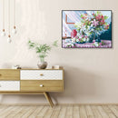 Painting By Numbers Kit DIY Flowers Hand Painted Canvas Oil Art Picture